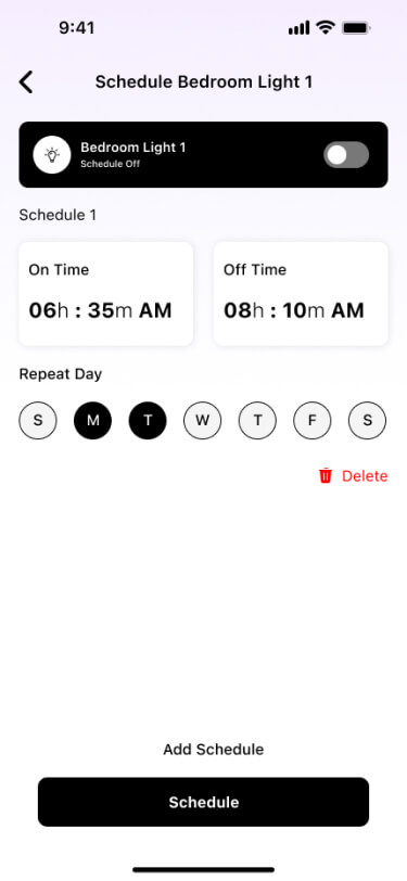 schedule timer