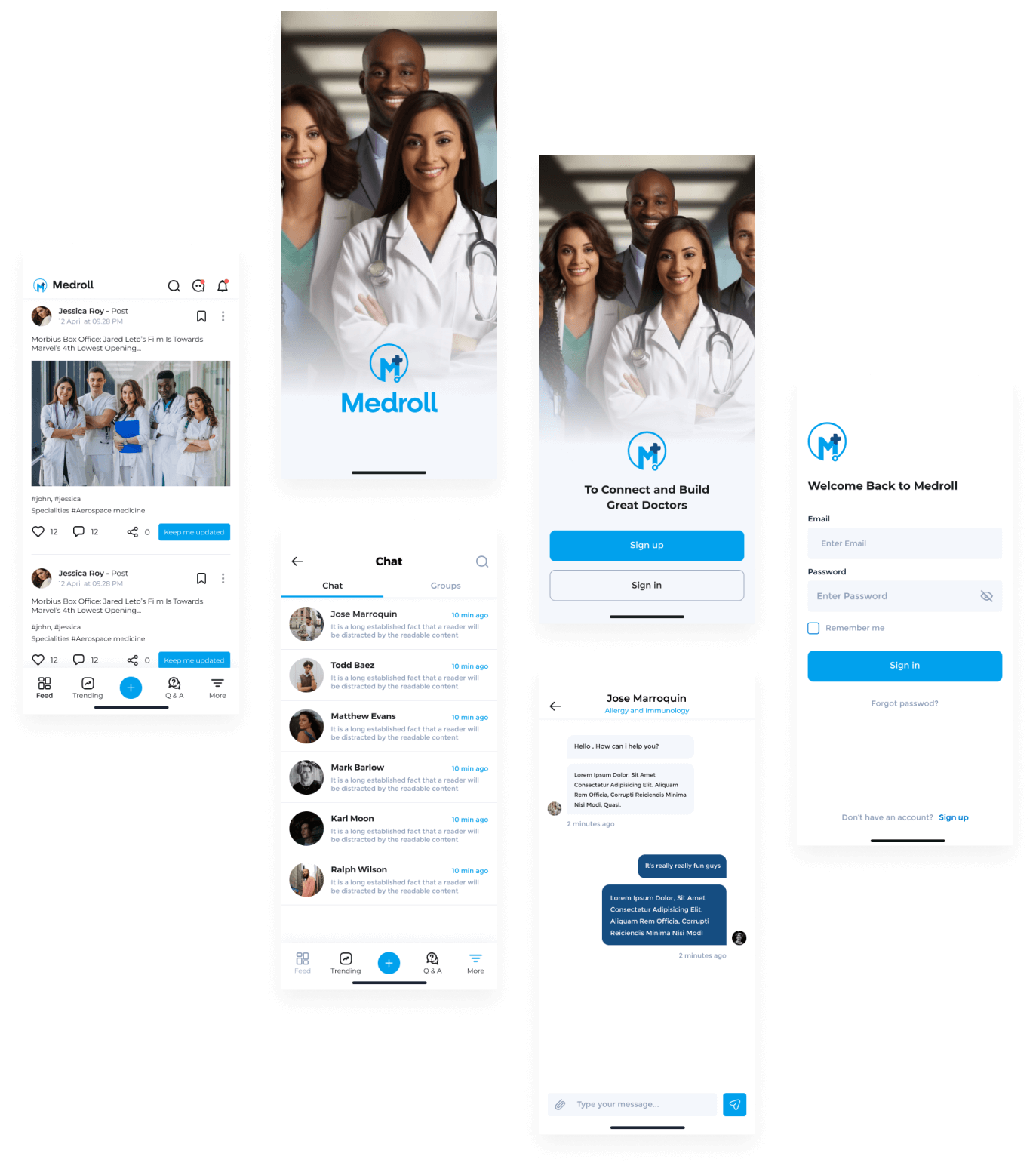 Medroll- A Social Media Platform for Doctors