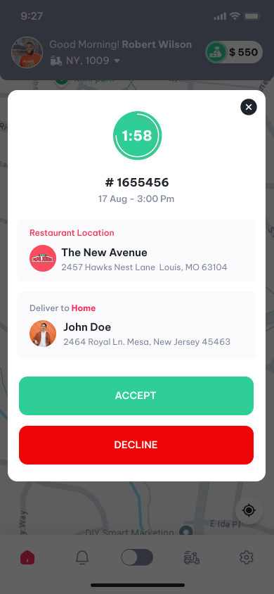 papa john's pizza delivery app