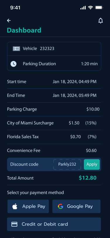 parking duration