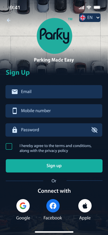 sign up