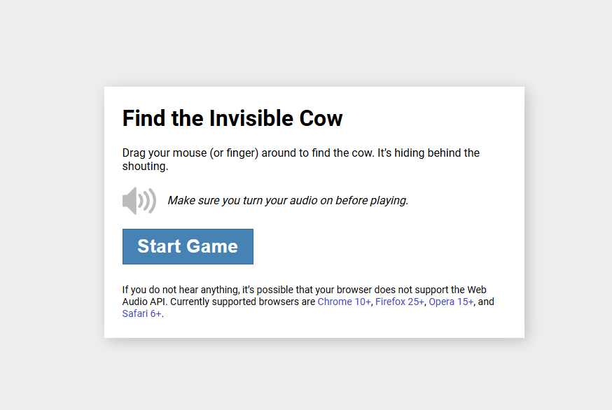 Find the Invisible Cow